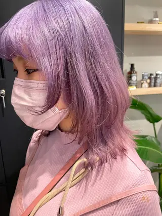 ミディアム カラー SALOWIN下北沢所属・hazuki 🌝のヘアスタイル