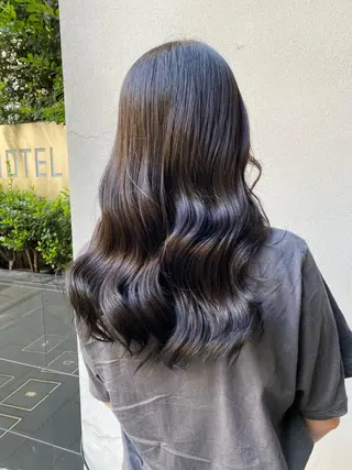 ロング カラー ボブ/縮毛矯正/ レイヤー/塚田のヘアスタイル