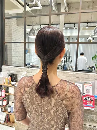 セミロング ヘアアレンジ 🌿ニュアンス/髪質 改善🌿Fukudaのヘアスタイル