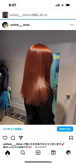 カラー 🥀韓流暖色ヘア 🥀yuzukiのヘアスタイル