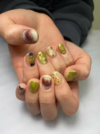 ネイル 草加ニュアンスネイル 🌚hersのネイルデザイン