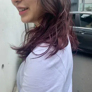 セミロング カラー タカノ ノゾミのヘアスタイル