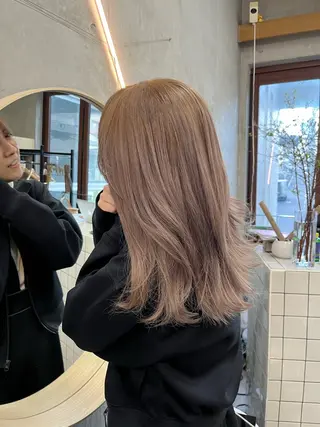 ミディアム カラー SALT WATER所属・🫐 𝐌𝐚𝐨 🫐似合わせcutのヘアスタイル