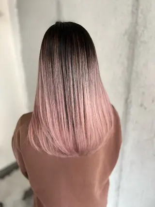 セミロング カラー Mariana雛/ 西大分/ハイライトのヘアスタイル