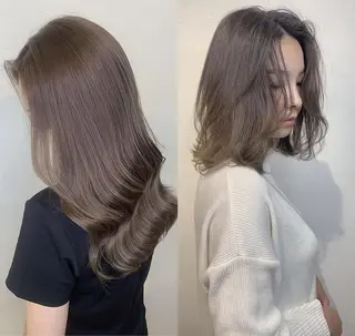 セミロング リルフェアリー 磐田店のヘアスタイル