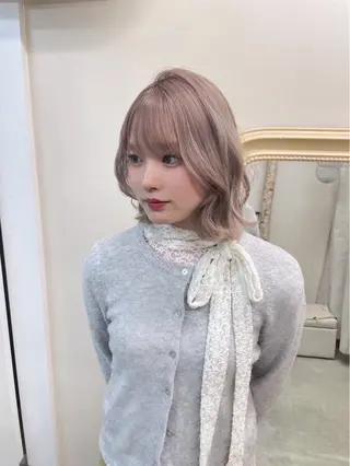 ミディアム 透明感カラー🫧/ レイヤー/髪質改善のヘアスタイル