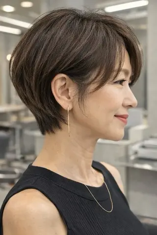 ショート 👑白髪ケア👑 ウメダナオヤのヘアスタイル