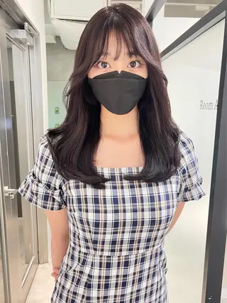 ロング 韓国レイヤーカット 髪質改善▫️水野有真のヘアスタイル