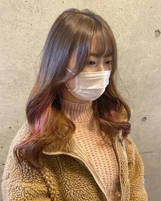 ロング カラー 後藤紗英/髪質改善 /オリーブベージュのヘアスタイル