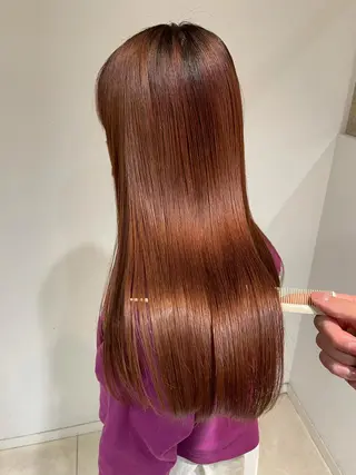 ロング 当日予約◎/艶カラー /縮毛矯正/雨森大晃のヘアスタイル