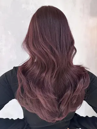 カラー セミロング ITbyALBUM 八王子店のヘアスタイル