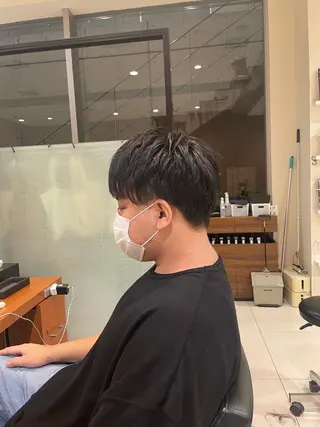 ショート メンズ 髙田 千華 髪質改善ストレートのヘアスタイル