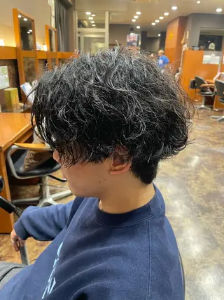 パーマ メンズ 落合 ちりのヘアスタイル