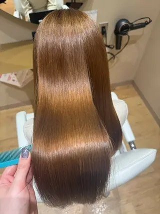 ロング 黒島優香🦋 /縮毛矯正/髪質改善のヘアスタイル