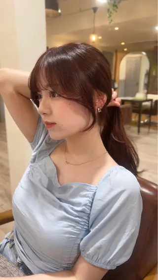 ロング 韓国レイヤーカット 🇰🇷千葉のヘアスタイル