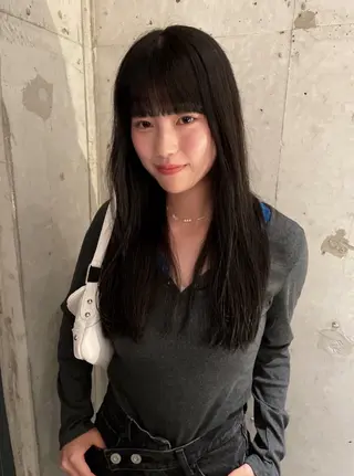 セミロング カラー sano rikitoのヘアスタイル