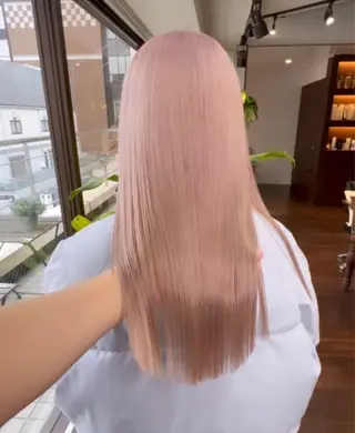 セミロング カラー 🧡色落ちまで2度綺 麗なカラー🧡ヨシキのヘアスタイル