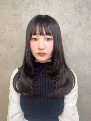 セミロング KAEDE🎀 ジャニオタ美容師のヘアスタイル