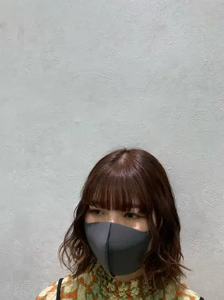 ミディアム カラー 🐟細屋 彩優音🐟のヘアスタイル