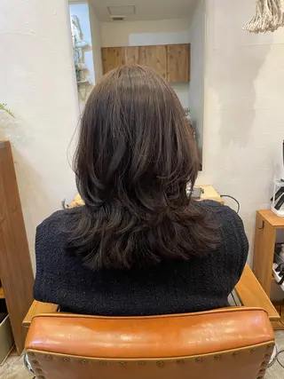 セミロング 似合わせカットNo1 いちば　ゆなのヘアスタイル