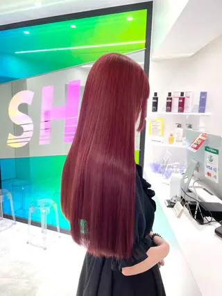 ロング カラー 🤍💕ブリーチカラ ーAyaka💕🤍のヘアスタイル