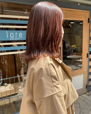 ミディアム カラー あずまぐち めぐみのヘアスタイル