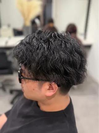 パーマ メンズ Dia ‎ アキヨシ ミユのヘアスタイル