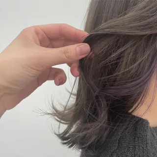 ミディアム カラー aoi ♡グレージュ ・ベージュカラーのヘアスタイル