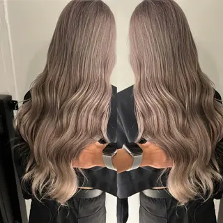 セミロング カラー ヘアアレンジ 🔥ハイトーンカラー ギャルNAOKI🔥のヘアスタイル