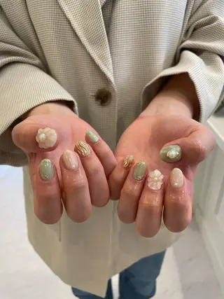 ネイル 束感まつ毛/ネイル/ LED♥KIRARAのマツエク・マツパデザイン