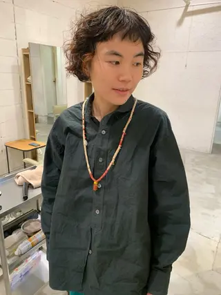 ミディアム パーマ 【takk】 ナカヤママサヨシのヘアスタイル