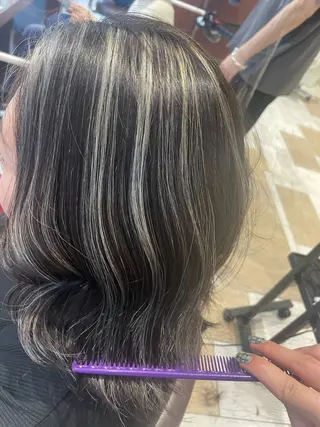 ミディアム カラー EARTH菊名店👾 ひらのすぐるのヘアスタイル