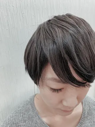 ショート カラー 🌿nudeカラー/ レイヤー/藤原🌿のヘアスタイル