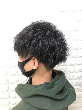 ショート パーマ メンズ 北脇 健治のヘアスタイル