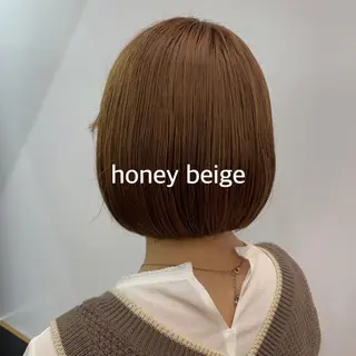 ミディアム 暖色カラー推し/ トヤエリコのヘアスタイル