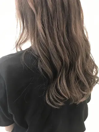 ロング アオイ🩵暖色 /まろやかカラーのヘアスタイル