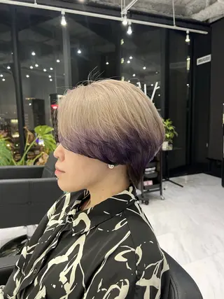 ショート カラー SALOWIN栄所属・SALOWIN栄 高須大貴のヘアスタイル