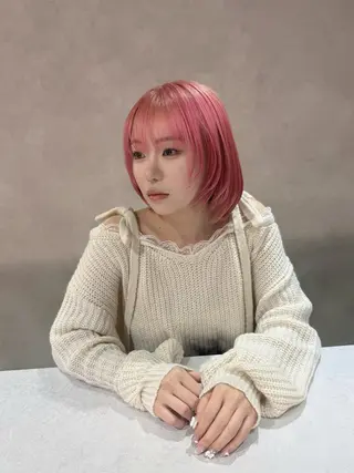 ミディアム 🌟YUYA/寒色/ エクステ/ハイトーンのヘアスタイル