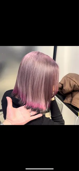 ショート カラー 及川シゲル 髪質改善講師のヘアスタイル