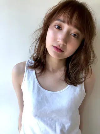 ミディアム パーマ RYOMA/ 似合わせ🎧🤍のヘアスタイル