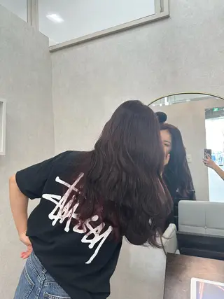 セミロング カラー ナチュラル🎀透明感 カラー/香香のヘアスタイル