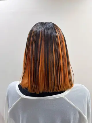 ミディアム カラー ブリーチカラー🦖 岡部木乃夏のヘアスタイル