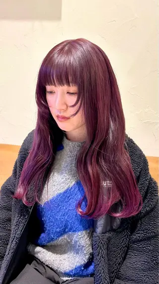 ロング カラー ニュートラルカラー 🧊横田 さえのヘアスタイル