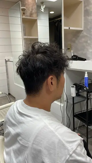 ショート パーマ メンズ 似合わせ/前髪カット /店長   村上直也のヘアスタイル