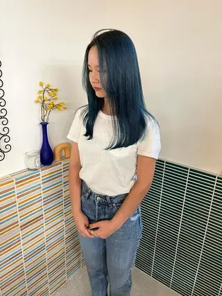 ロング カラー 🩷ハイトーン透明感 レイヤー🩷ユリカのヘアスタイル