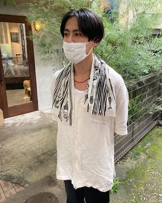 パーマ メンズ 金田 夏野のヘアスタイル