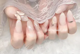 ネイル 23時まで❤︎韓国、 ワンホンネイルのネイルデザイン