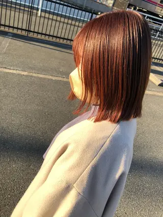 ミディアム カラー パーマモデル募集中 瀬在紗也香のヘアスタイル