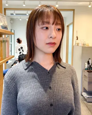 セミロング ボブ/艶カラー 鎌倉/MIHO🌼のヘアスタイル