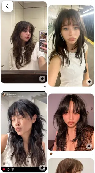 ミディアム 中野 こころのヘアスタイル